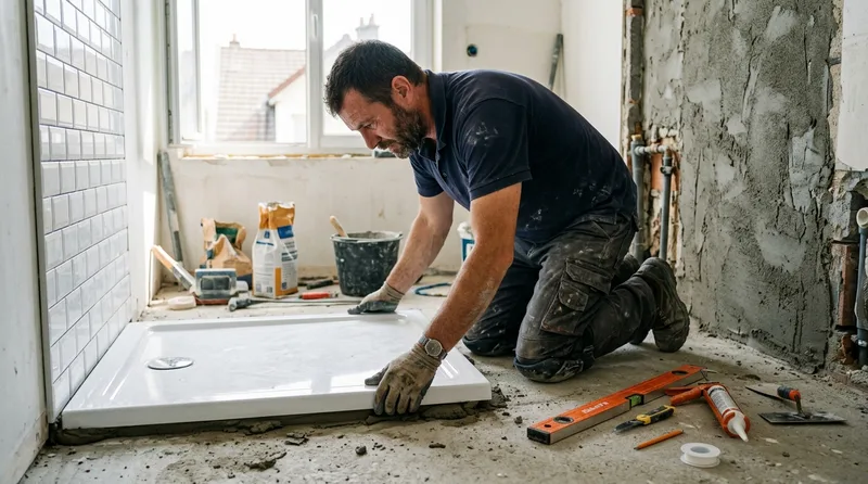 Installation d'une douche senior par un plombier dans le Cher